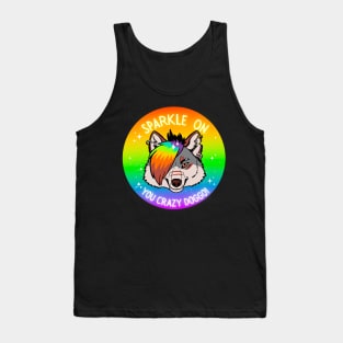 Sparkle On You Crazy Doggo Tank Top